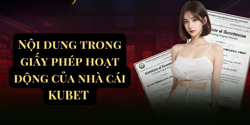 Nội dung trong giấy phép